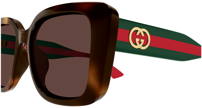 Gucci GG2118SA Sunglasses in Black (002) - Temple Detail