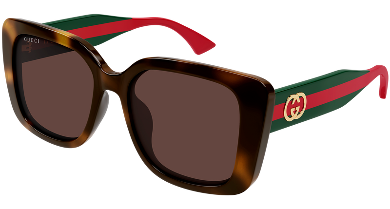 Gucci GG2118SA Sunglasses in Black (002) - Temple Detail