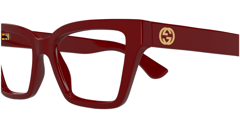 Gucci GG1715O Eyeglasses in Burgundy (003) - Back View