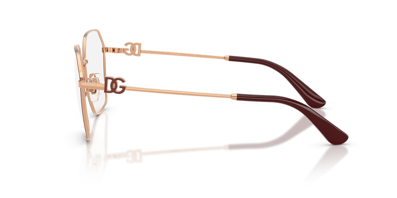 Dolce & Gabbana DG1366 in Pink Gold/Bordeaux (1351) - Alternate View