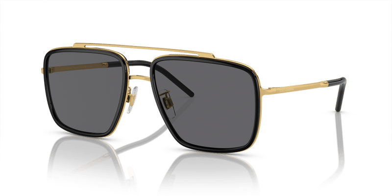 Dolce & Gabbana DG2220 in Gold/Black / Grey-Black - Front View