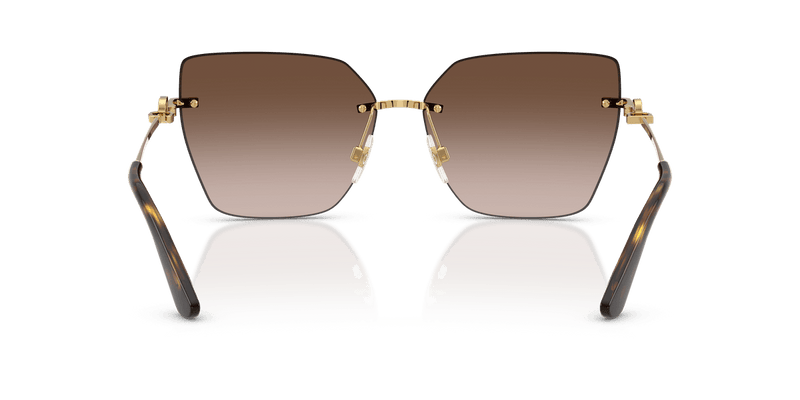Dolce & Gabbana DG2321 in Gold / Brown Gradient - Back View