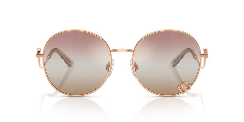 Dolce & Gabbana DG2324 in Rose Gold / Pink/Brown (1298EL) - Back View