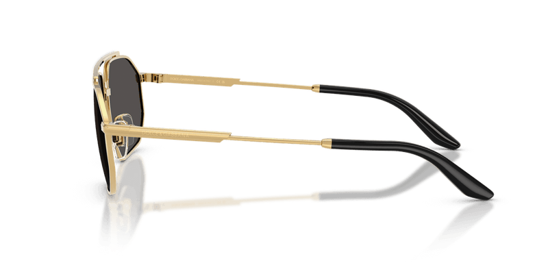 Dolce & Gabbana DG2328 in Gold/Silver / Dark Grey (131387) - Temple Detail