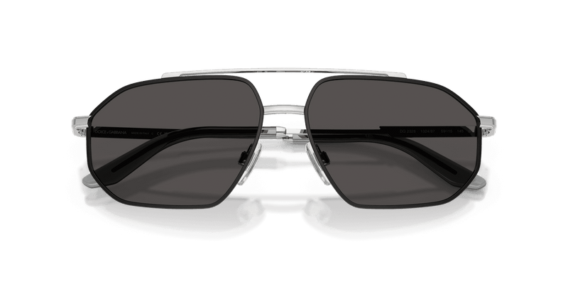 Dolce & Gabbana DG2328 in Silver/Matte Black / Dark Grey (132487) - Alternate View
