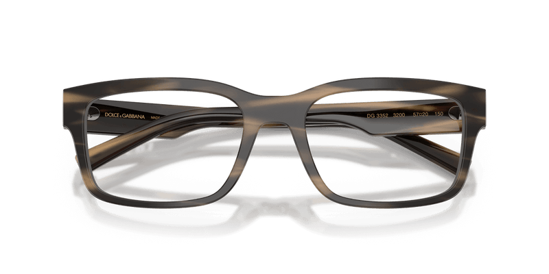 Dolce & Gabbana DG3352 in Striped Tobacco (3200) - Side View
