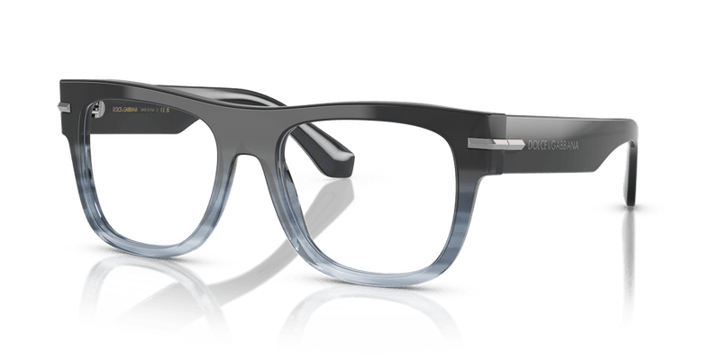 Dolce & Gabbana DG3407 in Gradient Striped Blue / Demo Lens - Alternate View