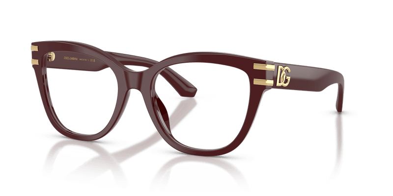 Dolce & Gabbana DG3418 in Bordeaux / Demo Lens - Alternate View
