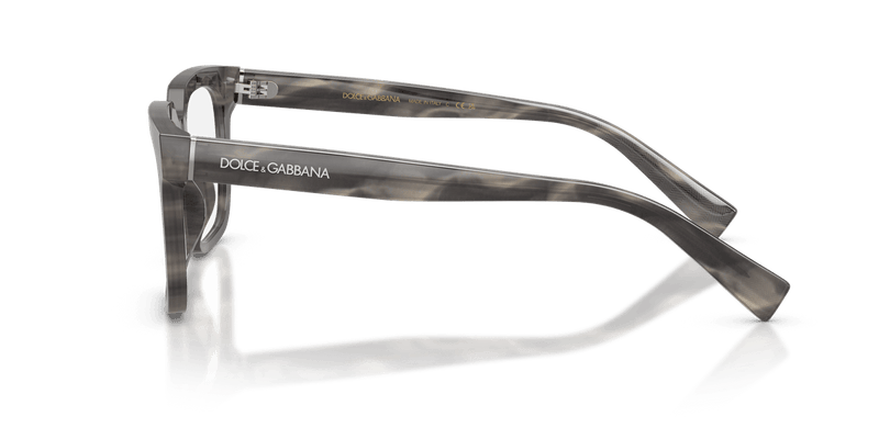 Dolce & Gabbana DG3422 in Striped Grey / Demo Lens - Alternate View