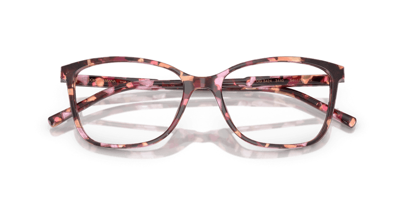 Dolce & Gabbana DG3424 in Havana Pink Pearl (3440) - Alternate View