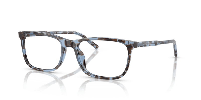 Dolce & Gabbana DG3427 in Havana Blue / Demo Lens - Alternate View