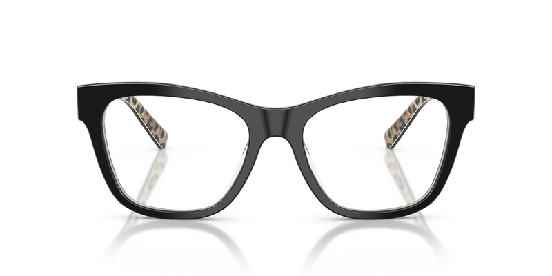 Dolce & Gabbana DG3430 in Black On Leo Brown / Demo Lens - Alternate View