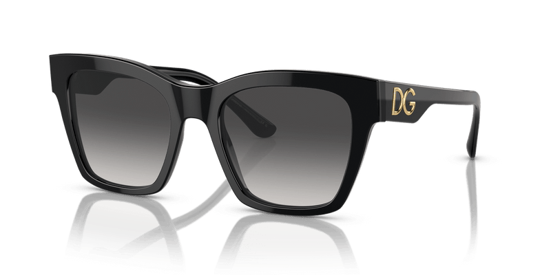 Dolce & Gabbana DG4384 in Black / Grey Gradient - Front View