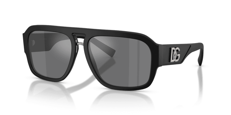 Dolce & Gabbana DG4403 in Matte Black / Grey Mirror Black (25256G) - Front View