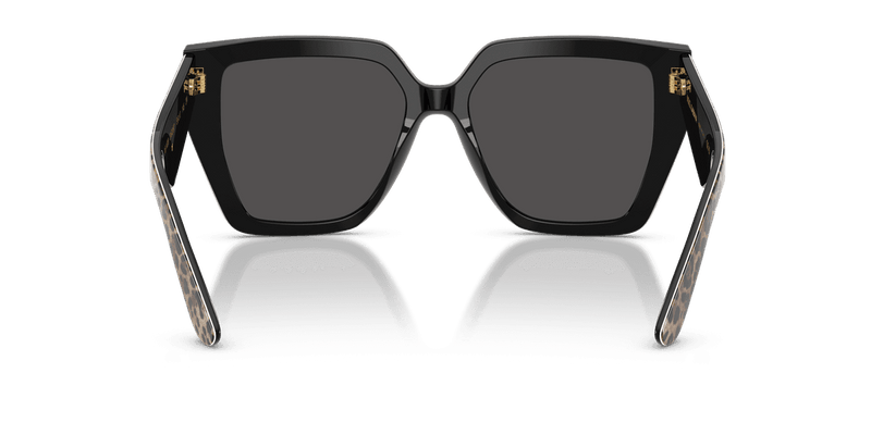 Dolce & Gabbana DG4438 in Leo Brown On Black / Dark Grey (316387) - Alternate View