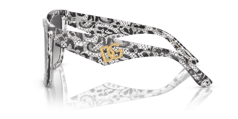 Dolce & Gabbana DG4438 in Black Lace / Grey Gradient (32878G) - Alternate View