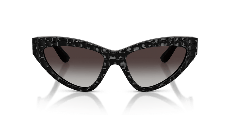 Dolce & Gabbana DG4439 in Black Texture Cocco / Grey Gradient - Alternate View