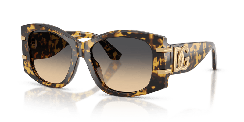 Dolce & Gabbana DG4501 in Yellow Havana / Light Yellow Gradient Grey (33302Q) - Alternate View
