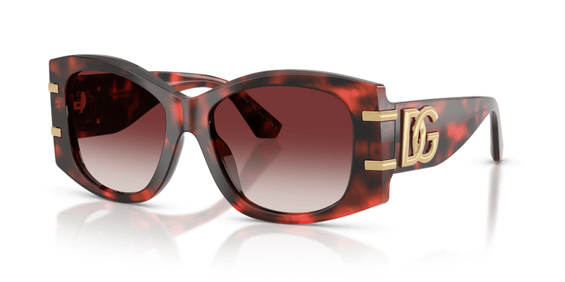 Dolce & Gabbana DG4501 in Red Havana / Clear Gradient Dark Brandy (33588H) - Alternate View