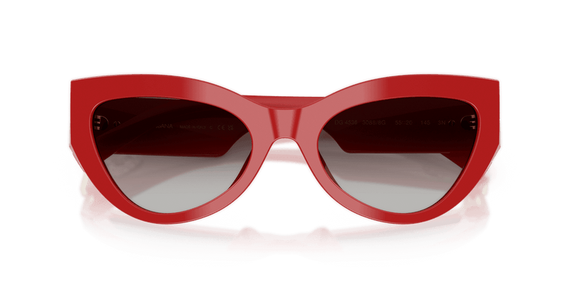 Dolce & Gabbana DG4536 in Full Red / Grey Gradient (30888G) - Side View