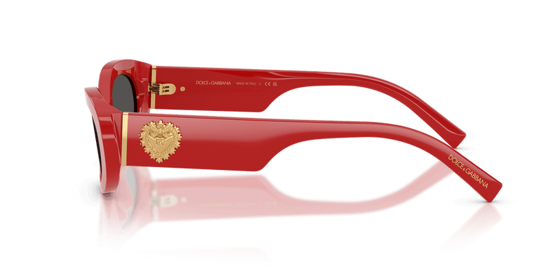 Dolce & Gabbana DG4537 in Full Red / Dark Grey (308887) - Temple Detail