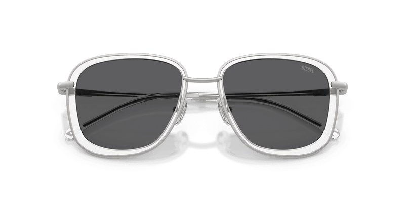 Diesel DL1017 in Matte Silver / Solid Grey (100787) - Side View