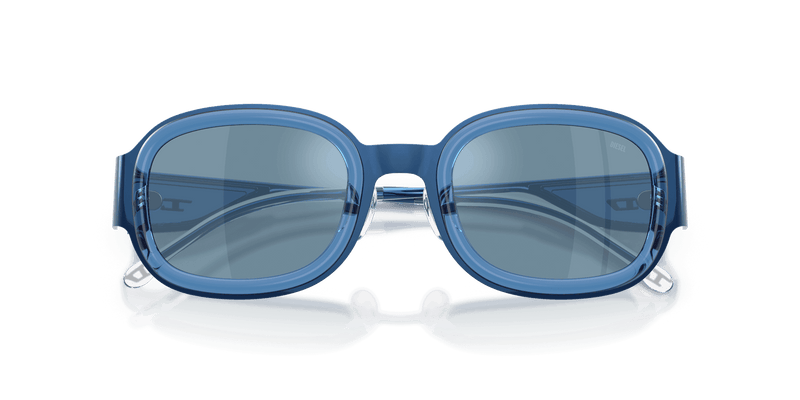 Diesel DL1020 in Shiny Blue / Blue Internal Mirror Silver (10441U) - Alternate View