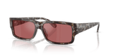Shiny Grey Tortoise / Red Hiper Mirror