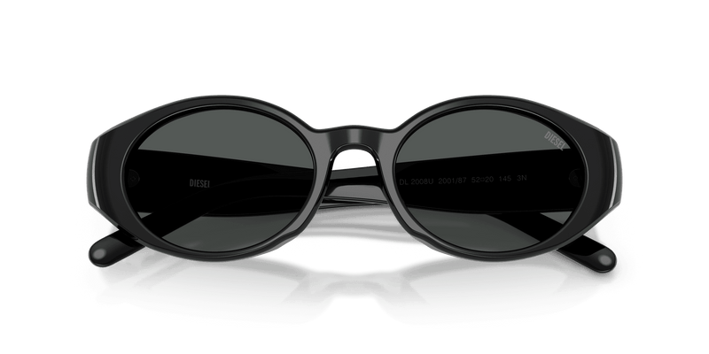 Diesel DL2008U in Solid Black / Solid Black (200187) - Side View