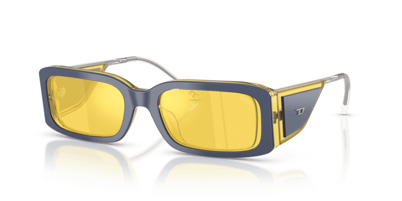 Diesel DL2017U in Metal Yellow / Yellow Mirror Internal Silver (2046V9) - Alternate View