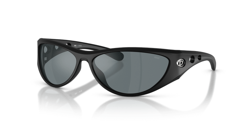 Diesel DL3004U in Matte Black / Black Mirror - Front View