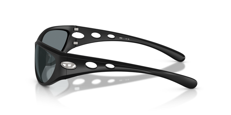 Diesel DL3004U in Matte Black / Black Mirror - Side View