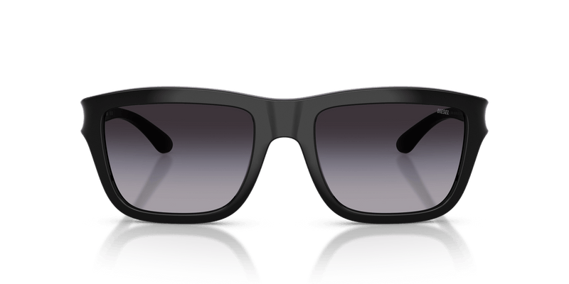 Diesel DL3006U in Shiny Black / Gradient Grey - Temple Detail
