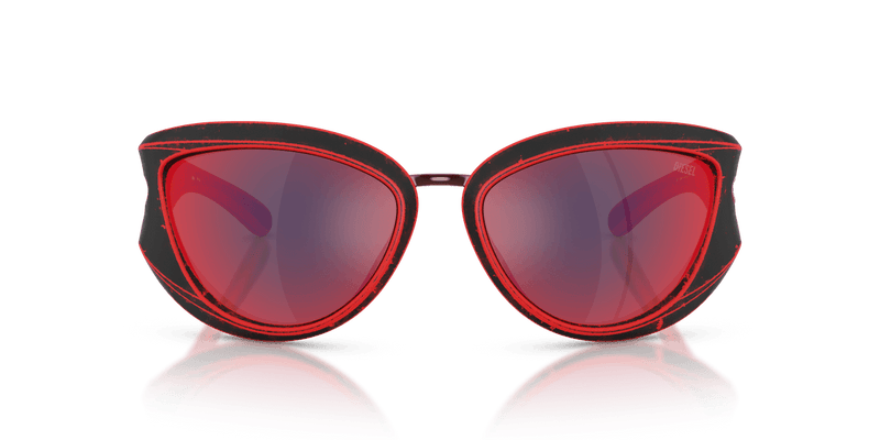 Diesel DL3007U in Black Barrelling Red / Mirror Red - Alternate View