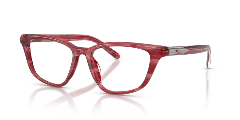 Diesel DL4016U in Striated Red / Demo Lens - Alternate View