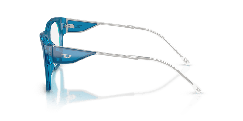 Diesel DL4019U in Blue Transparent / Demo Lens - Alternate View