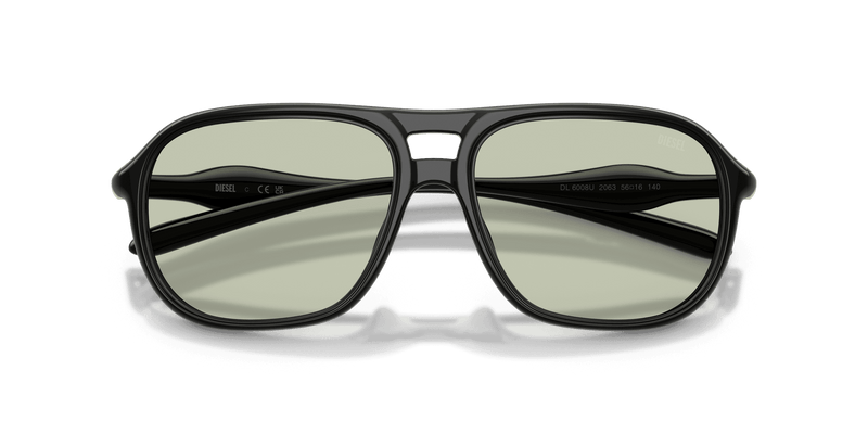 Diesel DL6008U in Black / Light Green (2063) - Alternate View