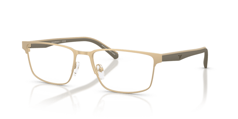 Emporio Armani EA1175 in Matte Pale Gold / Demo Lens - Front View