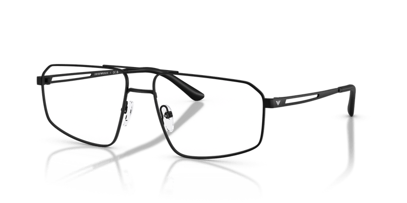 Emporio Armani EA1184 in Matte Black / Demo Lens - Front View