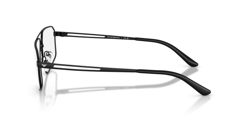 Emporio Armani EA1184 in Matte Black / Demo Lens - Side View