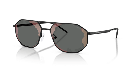 Emporio Armani EA2147 - Matte Black / Black Red Mirror (30017G)