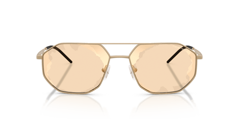 Emporio Armani EA2147 in Matte Pale Gold / Brown Mirror Gold (30027L) - Alternate View