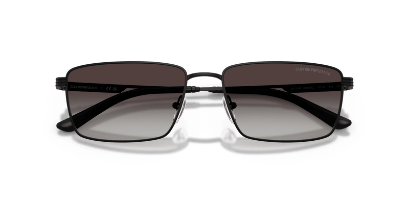 Emporio Armani EA2169 in Matte Black / Grey Gradient (30018G) - Side View