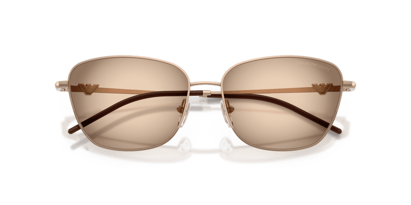 Emporio Armani EA2170 in Shiny Rose Gold / Brown Grey Gradient (301113) - Side View
