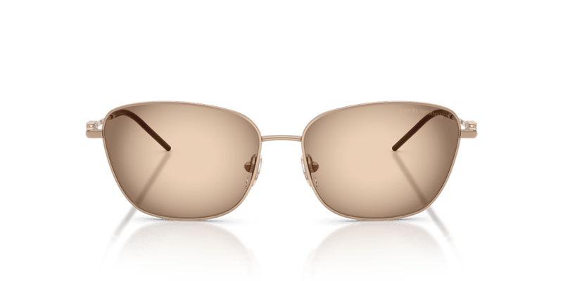 Emporio Armani EA2170 in Shiny Rose Gold / Brown Grey Gradient (301113) - Back View
