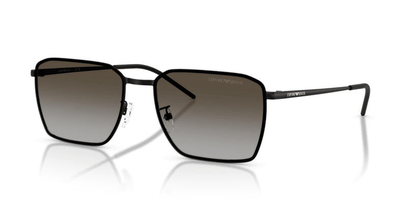 Emporio Armani EA2172D in Matte Black / Grey Gradient Brown (300113) - Front View