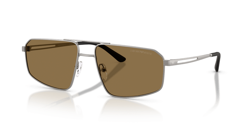 Emporio Armani EA2173 in Brushed Matte Gunmetal / Dark Brown (303273) - Alternate View