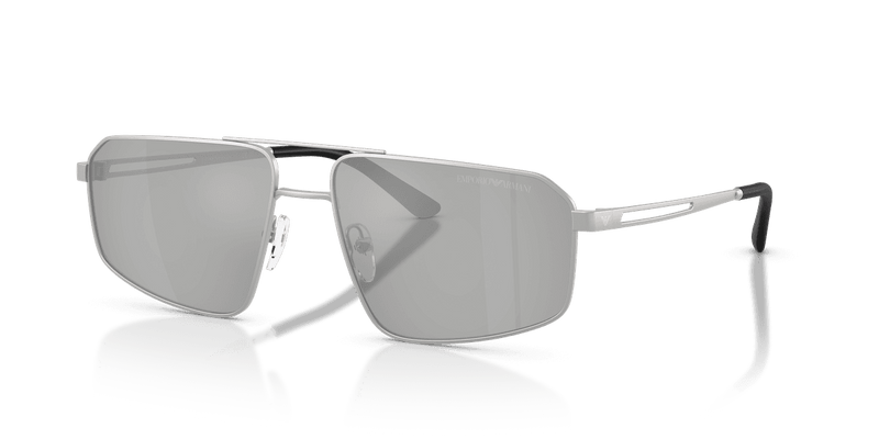 Emporio Armani EA2173 in Matte Silver / Clear Mirror Silver (30458V) - Alternate View