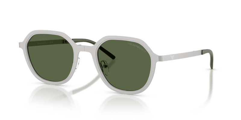 Emporio Armani EA2176 in Matte Silver / Dark Green - Alternate View