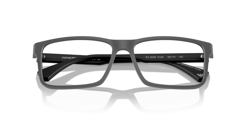 Emporio Armani EA3038 in Matte Dark Grey (5126) - Alternate View